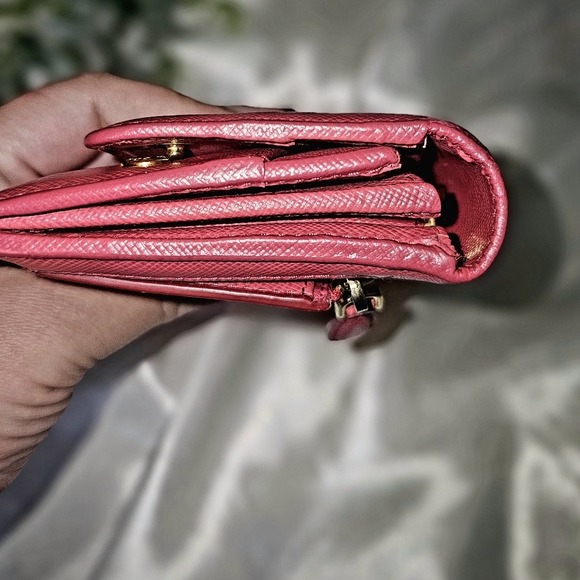 EUC Prada Pink Saffiano Long Wallet - Picture 6 of 7